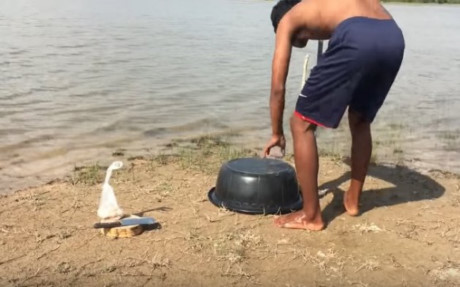 Thanh niên đem thau nhựa ra bờ sông chôn xuống, ai cũng há hốc mồm khi thấy kết quả - Ảnh 2 Thanh nien dem thau nhua ra bo song chon xuong, ai cung ha hoc mom khi thay ket qua - Anh 2