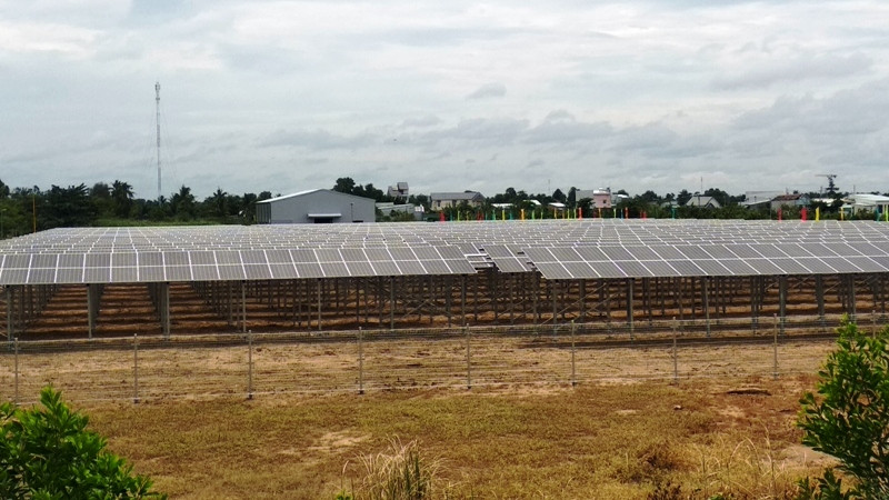 Nhà máy điện năng lượng mặt trời 980KW tại Trường ĐH Cửu Long