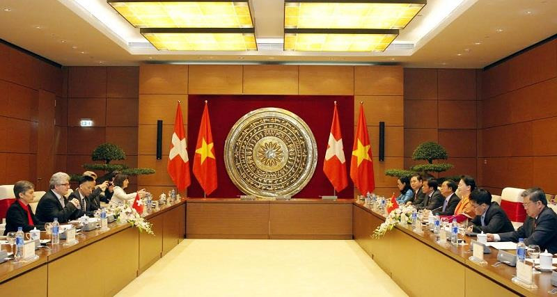 Toàn cảnh hội đàm. Ảnh: quochoi.vn Toàn cảnh hội đàm. Ảnh: quochoi.vn
