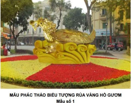 Chi tiết đề án Rùa vàng Hồ Gươm - Ảnh 1 Chi tiet de an Rua vang Ho Guom - Anh 1