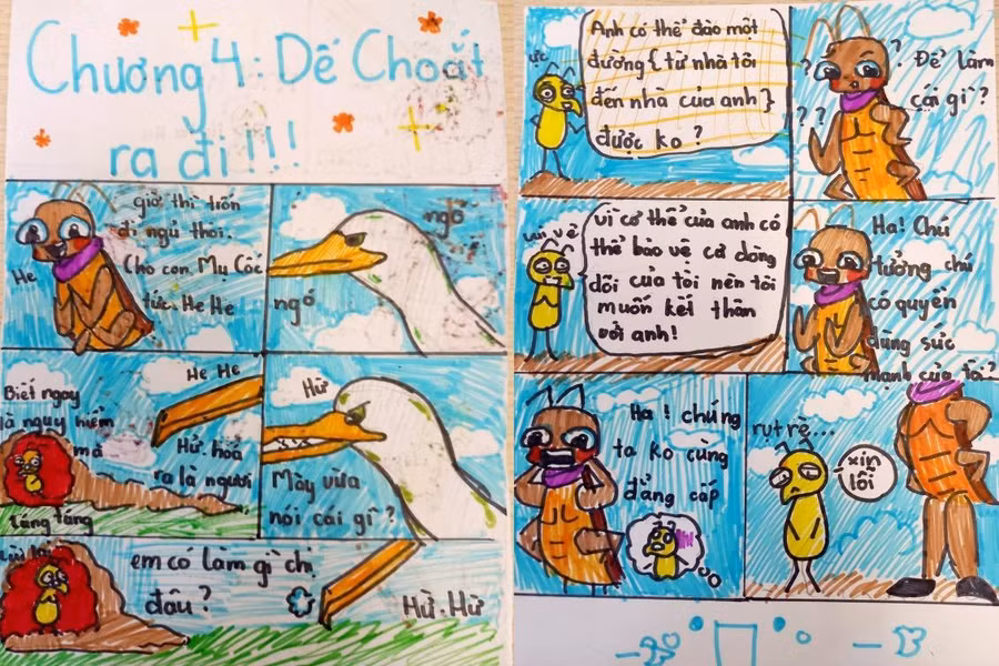 Sản phẩm của học sinh trong giờ học Ngữ văn. Sản phẩm của học sinh trong giờ học Ngữ văn.