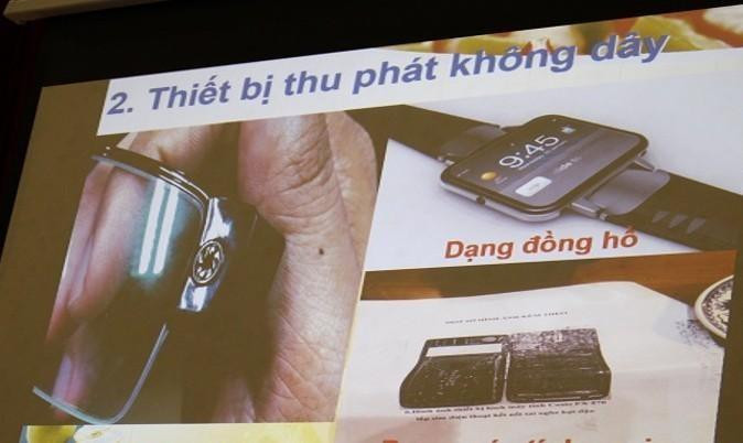 Đồng hồ đeo tay có thể được sử dụng là thiết bị thu phát để gian lận trong phòng thi.