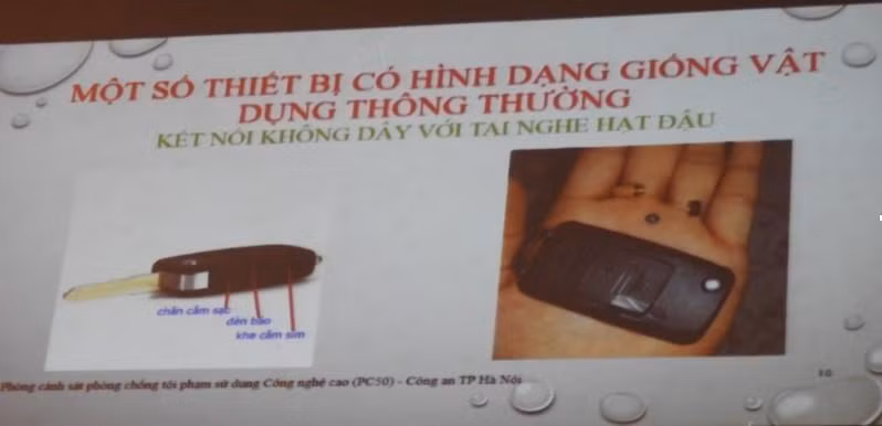 Một số thiết bị có hình dạng giống với vật dụng thông thường (chìa khóa ô tô, xe máy...) được kết nối không dây với tai nghe hạt đậu.