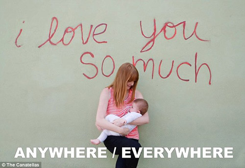 Mẹ trẻ xinh đẹp kéo áo cho con bú mọi nơi gây “sốt” ảnh 7 video me tre xinh dep keo ao cho con bu moi noi gay “sot” - 7