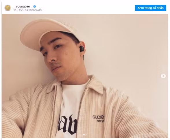 Taeyang (BIGBANG), có tên người dùng Instagram là @_youngbae_, hiện có 11,3 triệu người theo dõi.