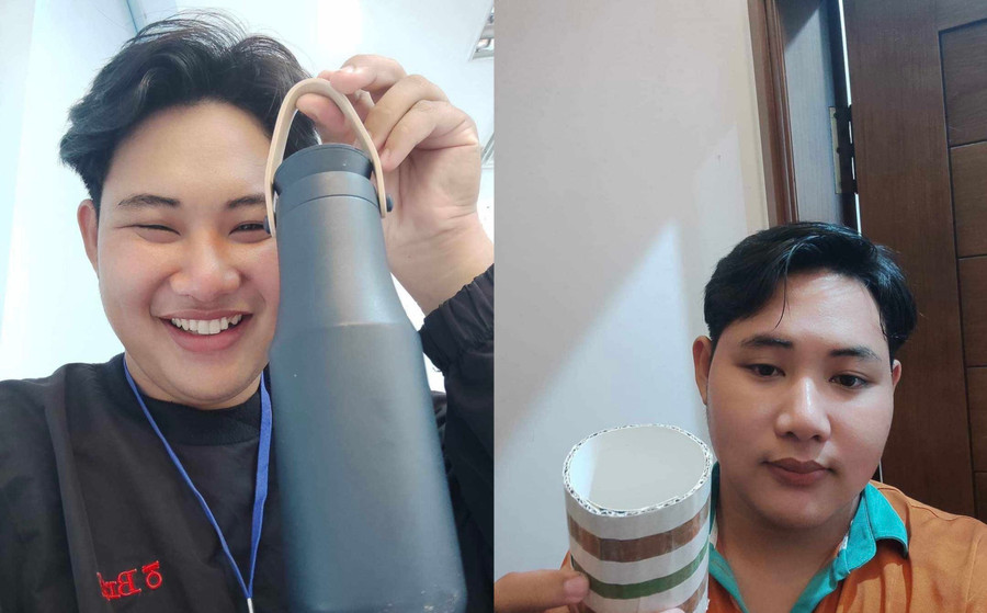 Phạm Hào tham gia thử thách sống xanh. Ảnh: NVCC