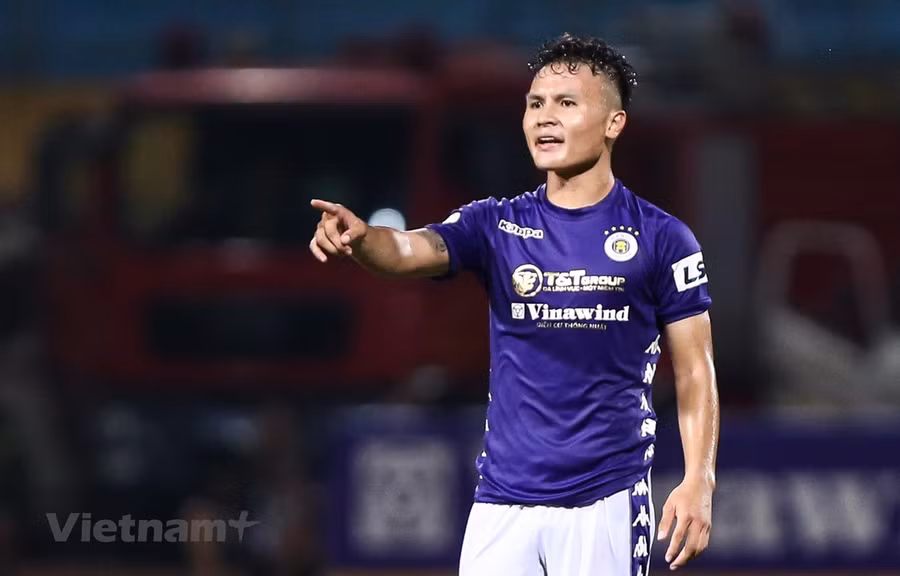 Hà Nội FC chiếm nhiều lợi thế nhất với lịch thi đấu thuận lợi. (Ảnh: Hiển Nguyễn/Vietnam+).