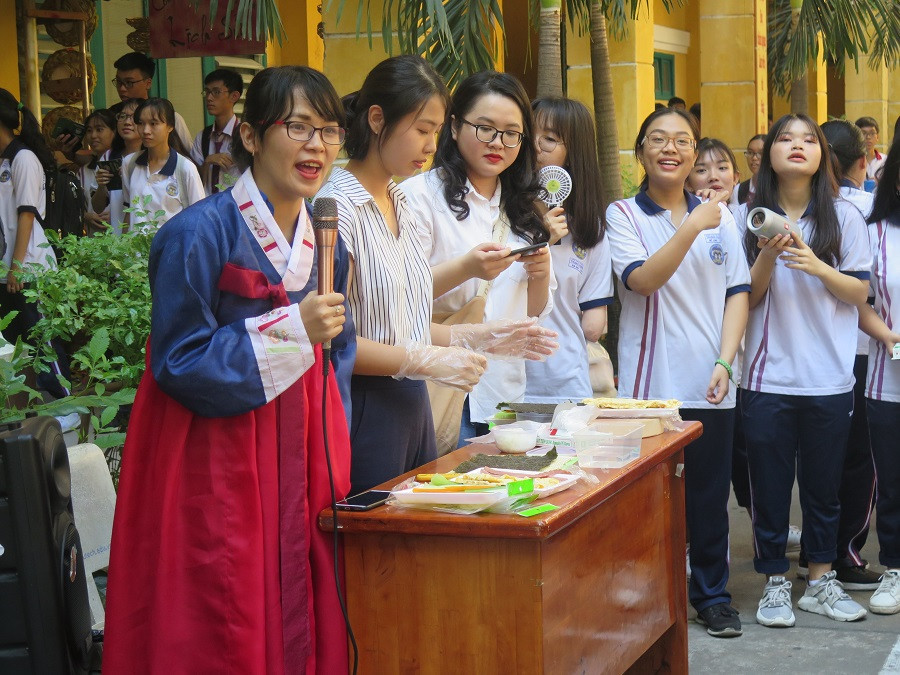 Giới thiệu về món ăn của Hàn Quốc. Ảnh:Thảo Nguyên