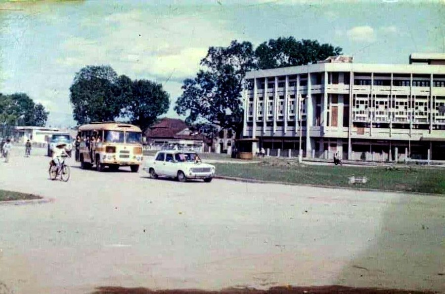 Khu vực đường tròn trung tâm TP Thái Nguyên những năm 1985-1990.(Ảnh tư liệu)