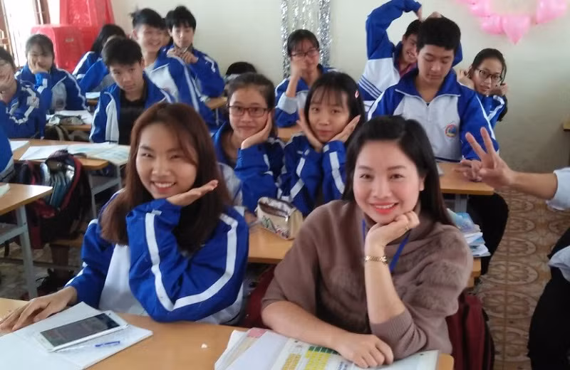 Giờ dạy của cô Liên luôn mang đến cảm xúc tích cực.