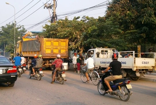 Hiện trường vụ tai nạn thương tâm