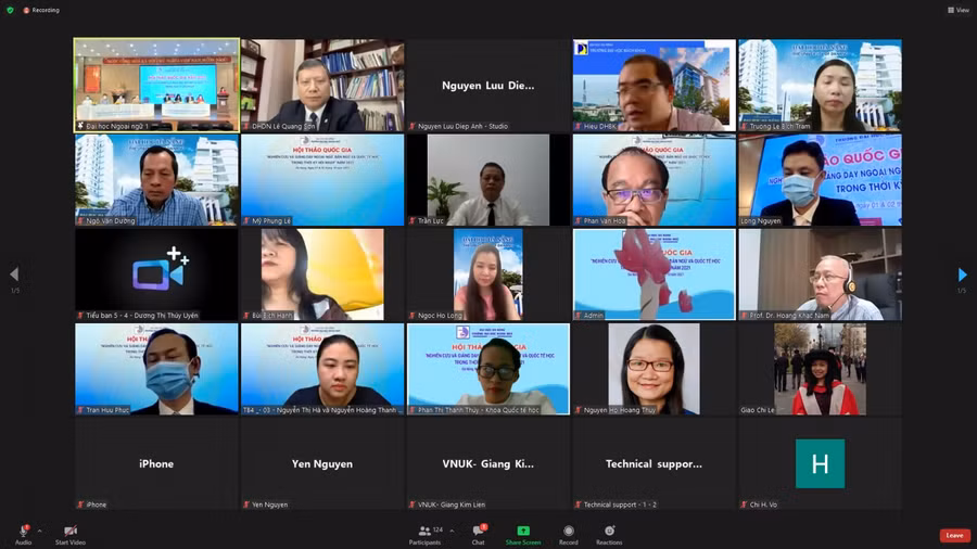 Hội thảo được tổ chức theo hình thức trực tuyến, thu hút sự tham gia của 150 giảng viên, nghiên cứu sinh, nhà quản lý giáo dục từ 25 trường và cơ sở đào tạo.