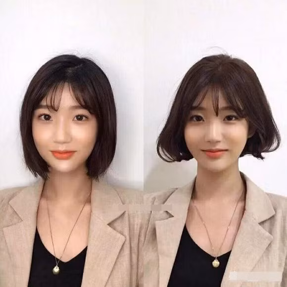 mặt tròn, tóc mái, mặt tròn để tóc mái nào phù hợp, tóc mái hợp cho khuôn mặt tròn