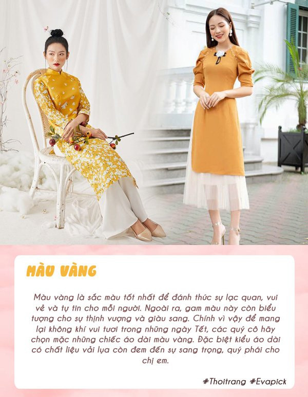 5 gam mau ao dai hop dien choi tet, dam bao chi em co ngay ve ngoai tuoi tre - 4