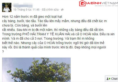 Chàng trai tật nguyền ‘lướt’ Facebook, viết nhật ký bằng miệng6 Phạm Sỹ Long chia sẻ trên Facebook cá nhân