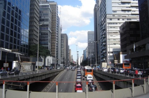 Một góc đại lộ Paulista ở Sao Paulo, Brazil. Ảnh: Wikipedia