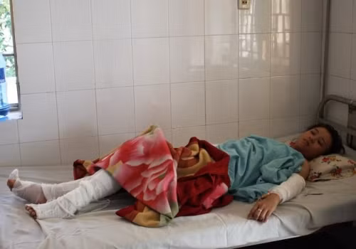Nạn nhân đang được điều trị tại bệnh viện