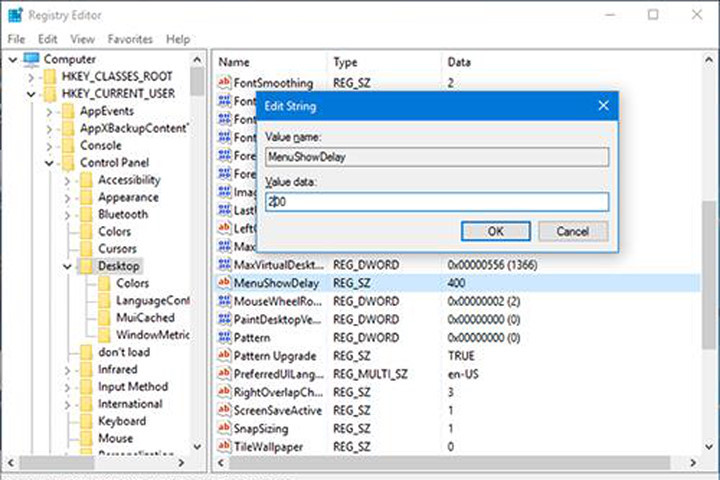 Một số thủ thuật Registry ít ai biết cho Windows 10