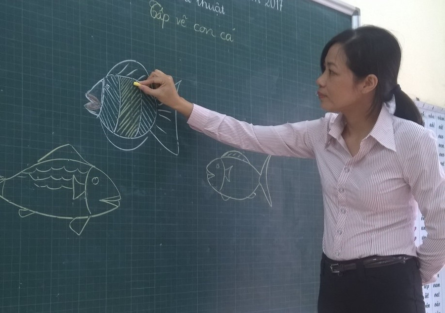 Khó khăn không làm cô giáo trẻ giảm niềm say nghề Khó khăn không làm cô giáo trẻ giảm niềm say nghề