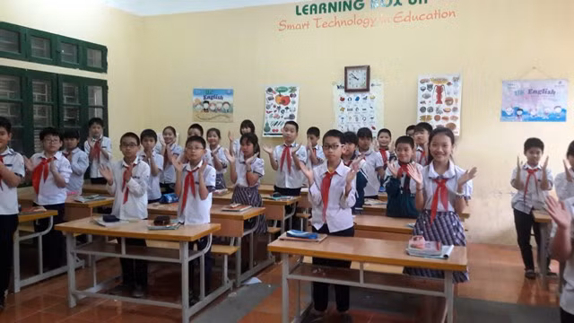 Giờ học của cô Thủy luôn sôi động, đầy hứng thú