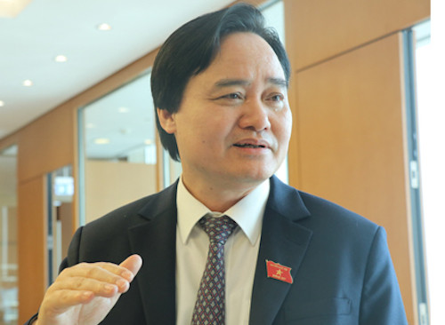 Bộ trưởng Bộ GD&ĐT Phùng Xuân Nhạ bên hành lang Quốc hội. Ảnh:vnexpress Bộ trưởng Bộ GD&ĐT Phùng Xuân Nhạ bên hành lang Quốc hội. Ảnh:vnexpress