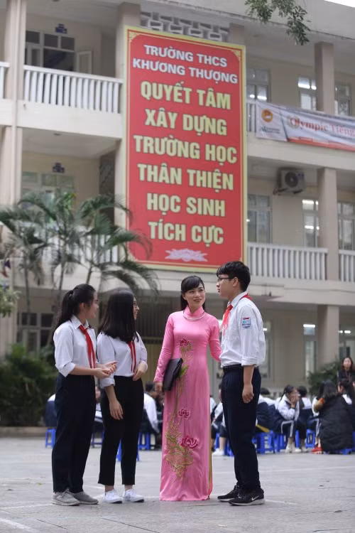 Trường THCS Khương Thượng (Đống Đa - Hà Nội). Ảnh minh họa: Thế Đại