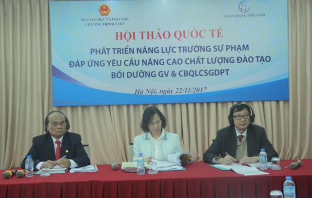 Hội thảo trao đổi, chia sẻ kết quả nghiên cứu về vấn đề đào tạo, bồi dưỡng giáo viên, cán bộ quản lí cơ sở giáo dục phổ thông cũng như phát triển năng lực các trường sư phạm.