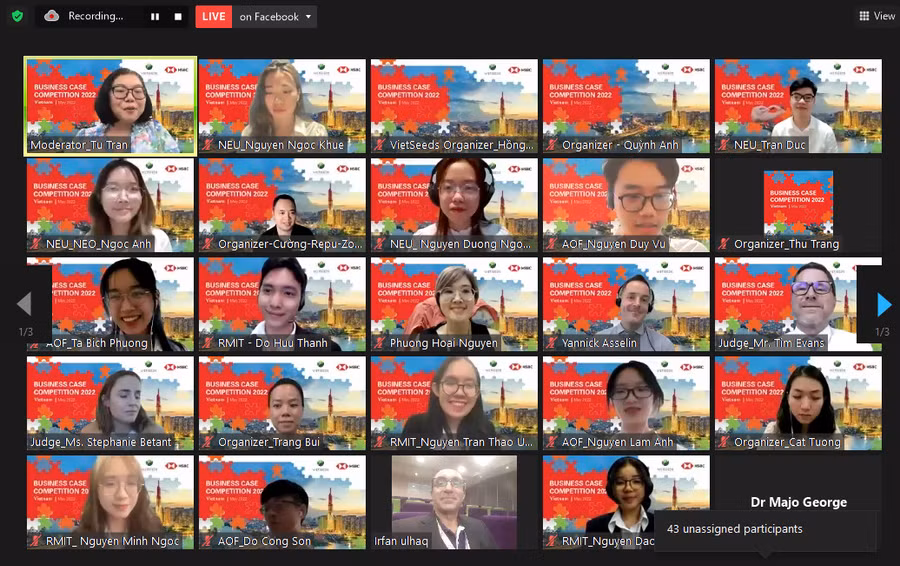 Cuộc thi Giải quyết Tình huống Kinh doanh HSBC năm 2022 thu hút sự tham gia của 16 đội thi đến từ các trường đại học ở nhiều tỉnh, thành trên cả nước.