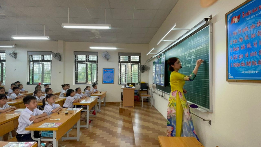 Giờ dạy của cô giáo Lưu Thị Ngọc Diệp, giáo viên Trường Tiểu học Cát Bi, quận Hải An. Giờ dạy của cô giáo Lưu Thị Ngọc Diệp, giáo viên Trường Tiểu học Cát Bi, quận Hải An.