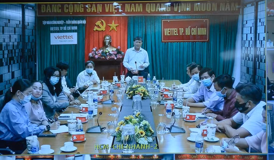 Đại biểu tham gia dự hội nghị tại đầu cầu Tp Hồ Chí Minh.