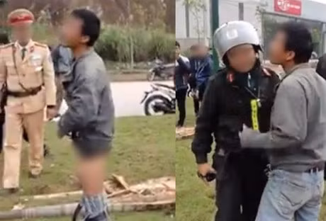 Yen Bai: Gay tai nan, lai xe chui boi, tut quan truoc CSGT - Anh 1