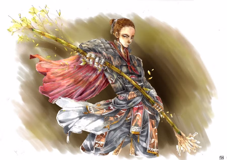 Nhóm Duet (đến từ Tuyên Quang) tái hiện lại nhân vật Thánh Gióng (hay còn gọi Phù Đổng Thiên Vương) là một trong bốn vị thánh bất tử trong tín ngưỡng dân gian Việt Nam. Thánh Gióng một mình dùng tre ngà chống phá lại giặc Ân, bảo vệ đất nước. Tác phẩm này đạt giải nhất Cuộc thi Sáng tạo nhân vật anh hùng do trường Arena Multimedia tổ chức.