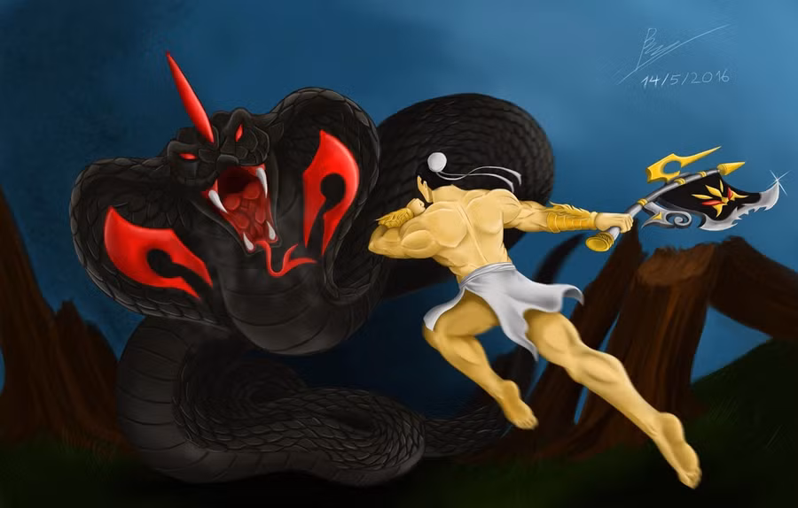 Cuộc thi thu hút thí sinh đến từ 15 tỉnh thành, 40 trường đại học, cao đẳng, cơ sở đào tạo mỹ thuật, 14 trường THPT. Tác phẩm Thạch Sanh diệt chằn tinh được vẽ theo phong cách riêng của tác giả Vũ Duy Bảo.