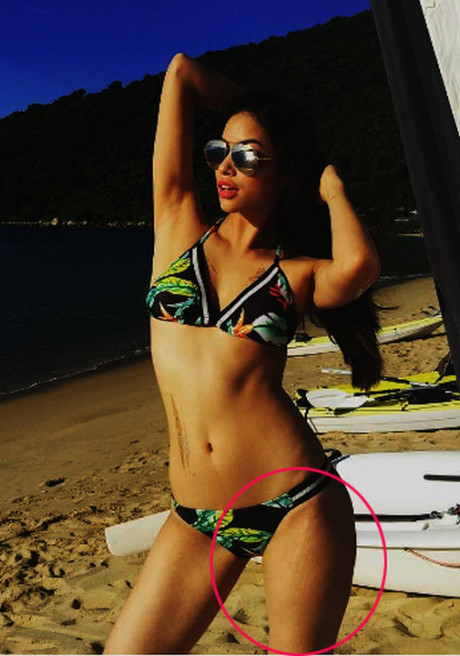 Mặc bikini thị phạm thí sinh The Face, Phạm Hương lộ khuyết điểm trông thấy - Ảnh 7 Mac bikini thi pham thi sinh The Face, Pham Huong lo khuyet diem trong thay - Anh 7