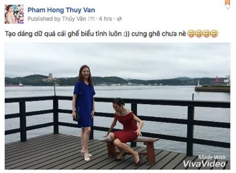 Sự cố khó đỡ của Á hậu Quốc tế Thúy Vân ở Nhật Bản - Ảnh 1 Su co kho do cua A hau Quoc te Thuy Van o Nhat Ban - Anh 1