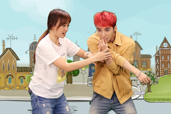 Hari Won bắt Sơn Tùng khởi động trước khi vào cuộc. hari-won-noi-mau-ghen-doi-son-tung-m-tp-hon-3