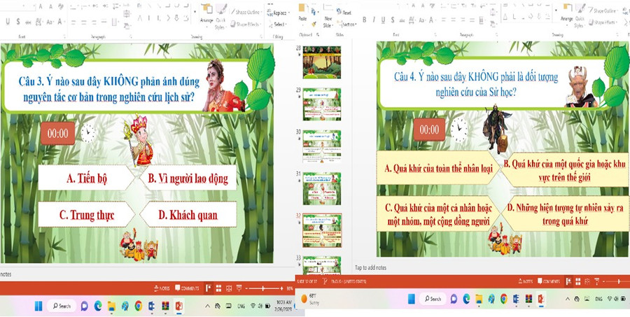 Trò chơi giải cứu thầy trò Đường Tăng cô Ngân Hà thiết kế khi dạy xong tiết 1, bài 1 (Lịch Sử 10 - bộ Kết nối tri thức với cuộc sống).