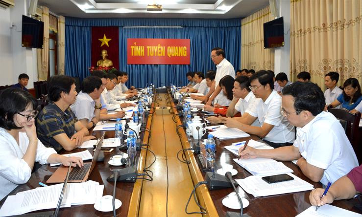 Đoàn công tác của Ban chỉ đạo trung ương các chương trình mục tiêu quốc gia làm việc với tỉnh Tuyên Quang