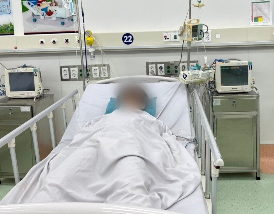 Bệnh nhi T.A hiện đang được điều trị tại Bệnh viện Nhi đồng 1 (TPHCM).