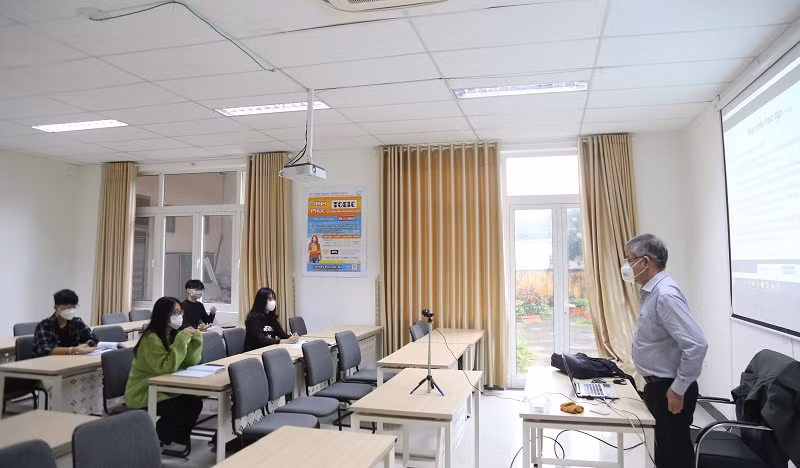 Mô hình lớp học 2 trong 1 của Trường ĐH Kinh tế, ĐH Đà Nẵng.