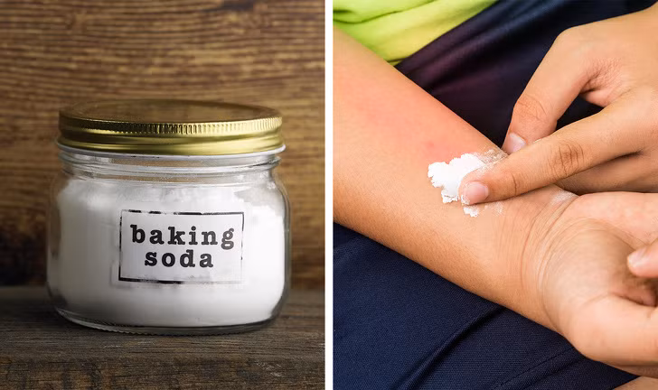 dùng baking soda chữa lành vết thương