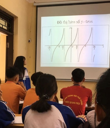 Những tiết học ứng dụng CNTT đã trở nên quen thuộc với HS Trường THPT Triệu Quang Phục Những tiết học ứng dụng CNTT đã trở nên quen thuộc với HS Trường THPT Triệu Quang Phục