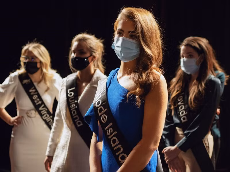 Các thí sinh dự thi Miss America 2021.