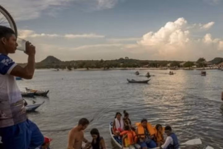 Bãi tắm kì lạ đầy muỗi và kiến giữa rừng rậm Amazon