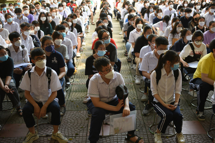Thí sinh Hà Nội nghe phổ biến Quy chế trong kỳ thi vào lớp 10 năm 2022. Ảnh: Thế Đại Thí sinh Hà Nội nghe phổ biến Quy chế trong kỳ thi vào lớp 10 năm 2022. Ảnh: Thế Đại
