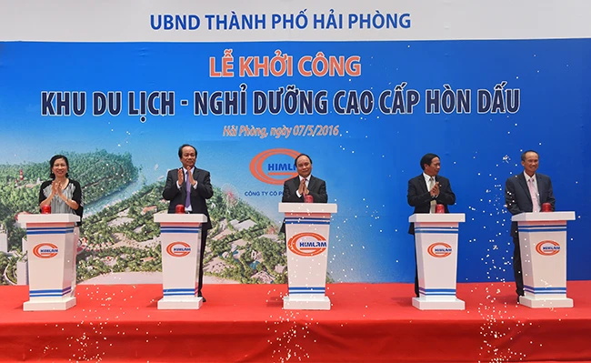 Thủ tướng dự lễ khởi công Dự án Khu du lịch Hòn Dấu