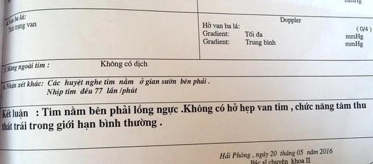 Nam thanh niên ngỡ ngàng phát hiện tim mình ở ngực bên phải