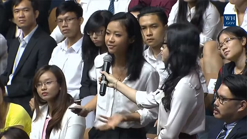 Suboi là người cuối cùng đặt câu hỏi cho Tổng thống Obama Suboi là người cuối cùng đặt câu hỏi cho Tổng thống Obama