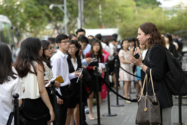 Siết chặt an ninh nơi Tổng thống Obama gặp 800 thanh niên Việt Nam ảnh 5 Siết chặt an ninh nơi Tổng thống Obama gặp 800 thanh niên Việt Nam ảnh 5