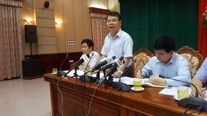 Ông Nguyễn Ngọc Tường trả lời báo chí tại cuộc giao ban báo chí chiều 24/5 duong cong mem mai